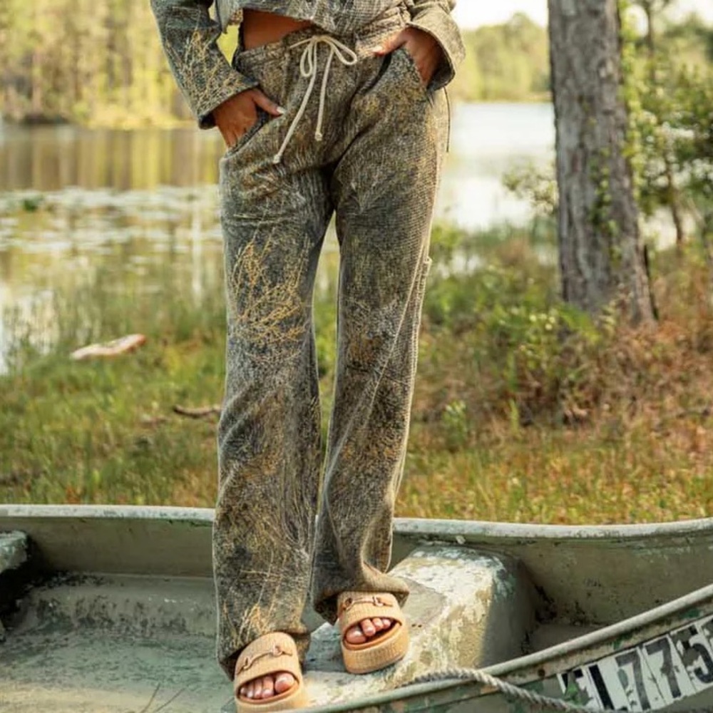 Tribe Kelley waffle camo cargo pants